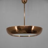 Bauhaus / Functionalist Copper Chandelier UFO, 1930s