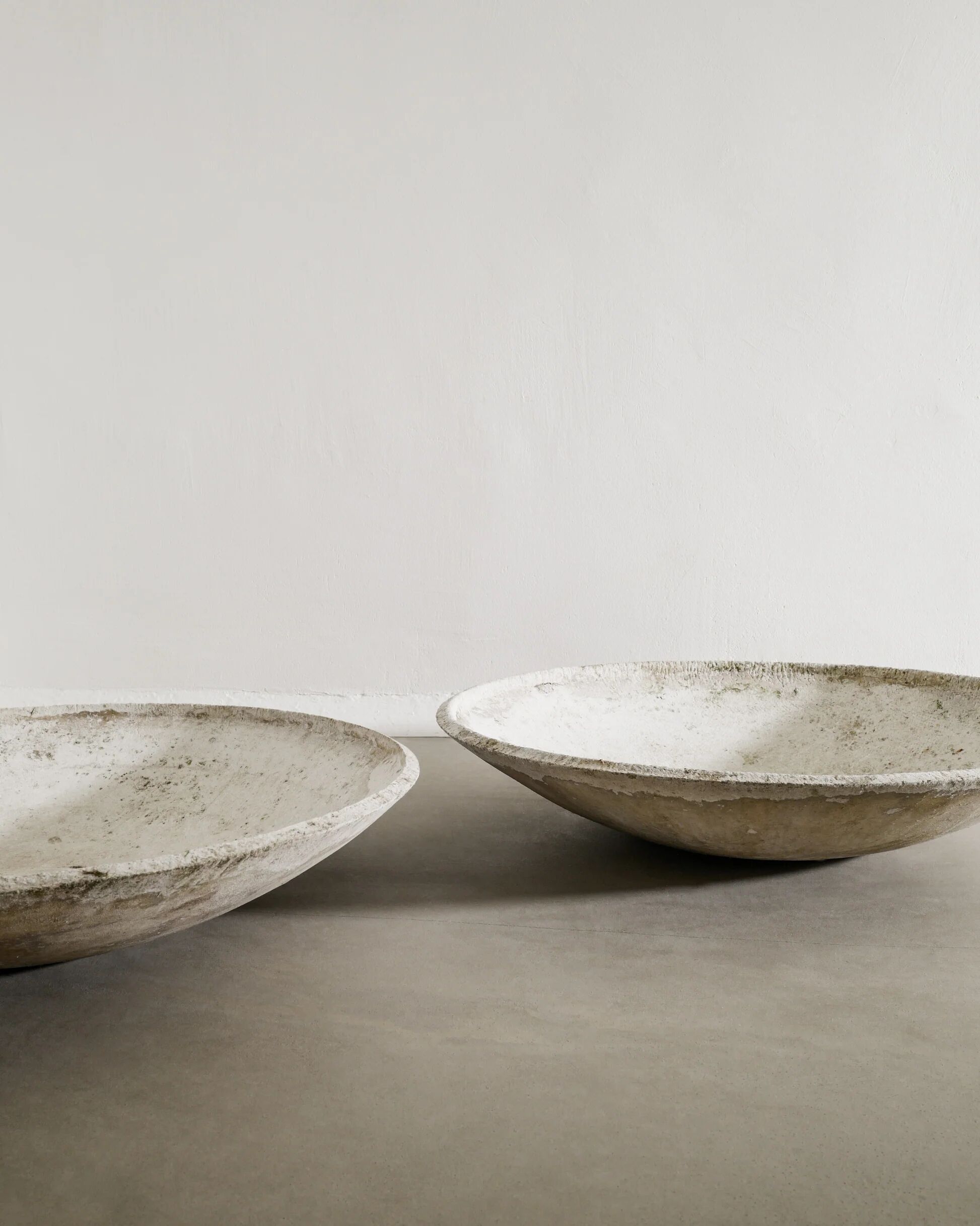 Large Mid Century Low Concrete Planter by Willy Guhl, 1950s