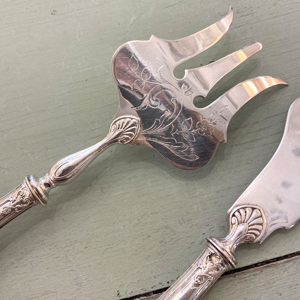 Couverts à poisson en argent