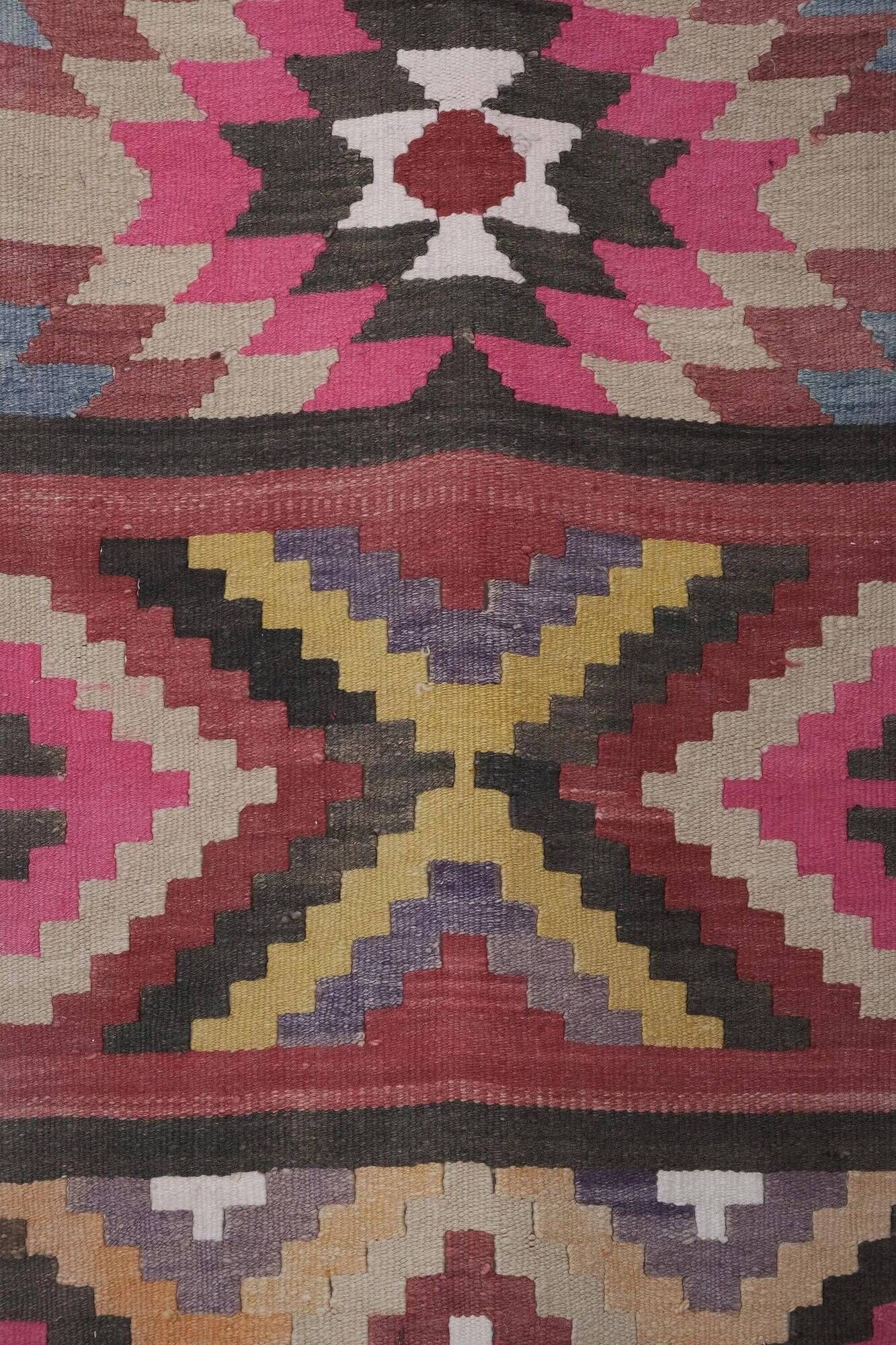 Tapis de couloir turc vintage