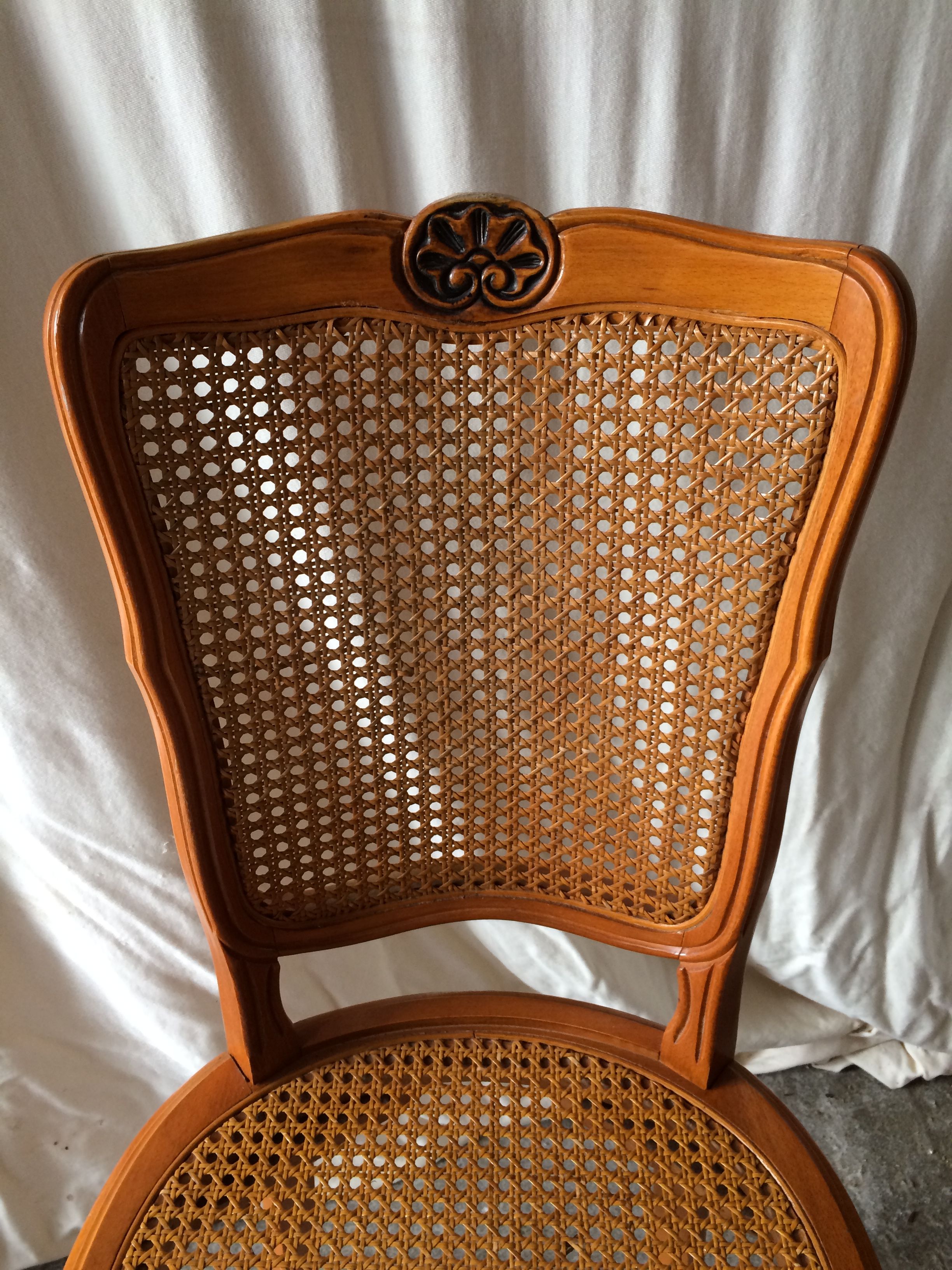 Series of 8 Chairs Style LOUIS XV Wood - Assise - Vintage Cannés File