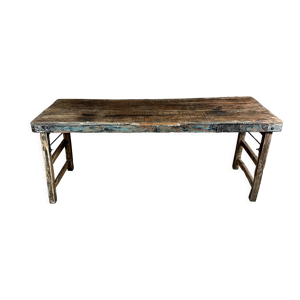 Console brutaliste ou table pliante