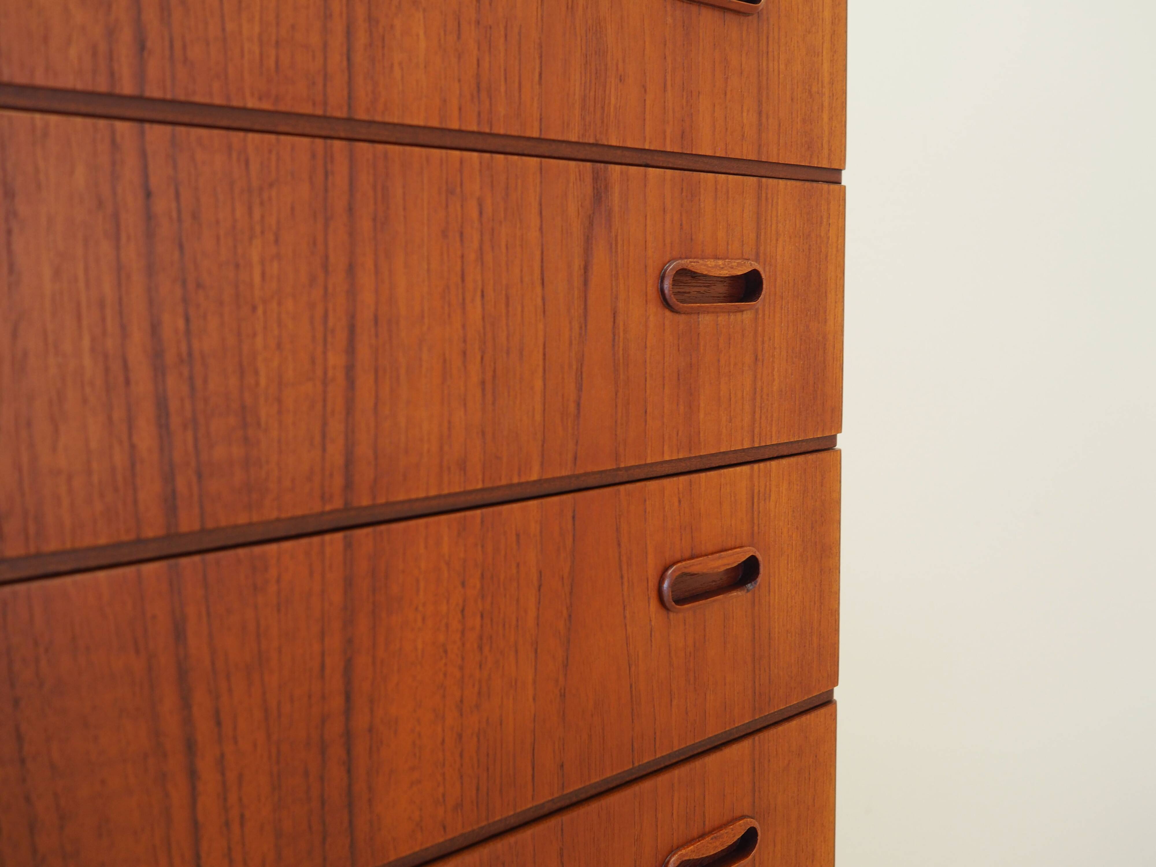 Teak chest of drawers, Danish design, 1970s, production: Denmark