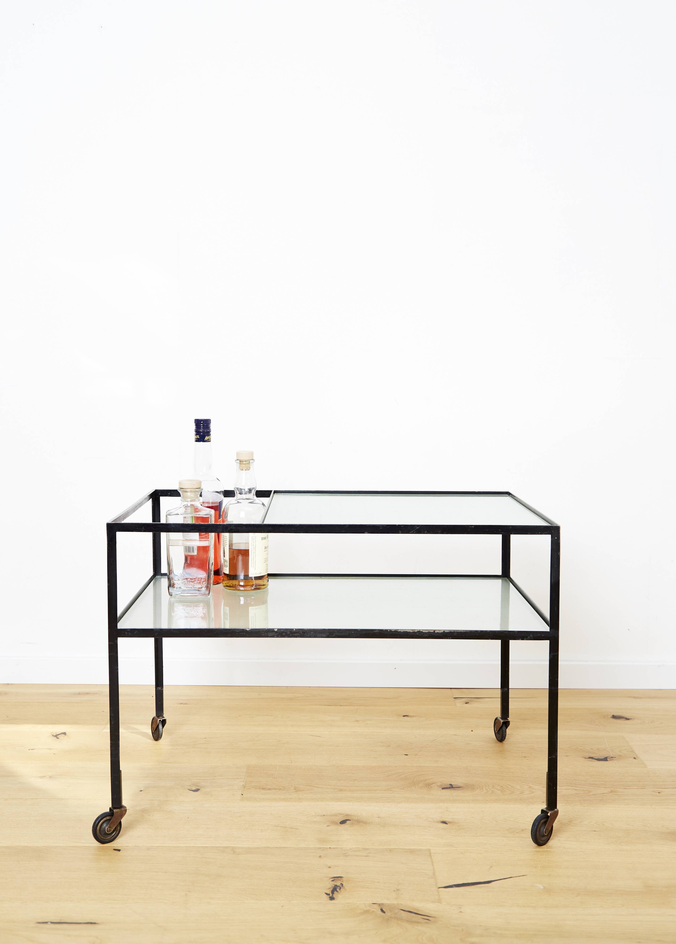 Chariot de bar Herbert Hirche pour Christian Holzäpfel, 1956