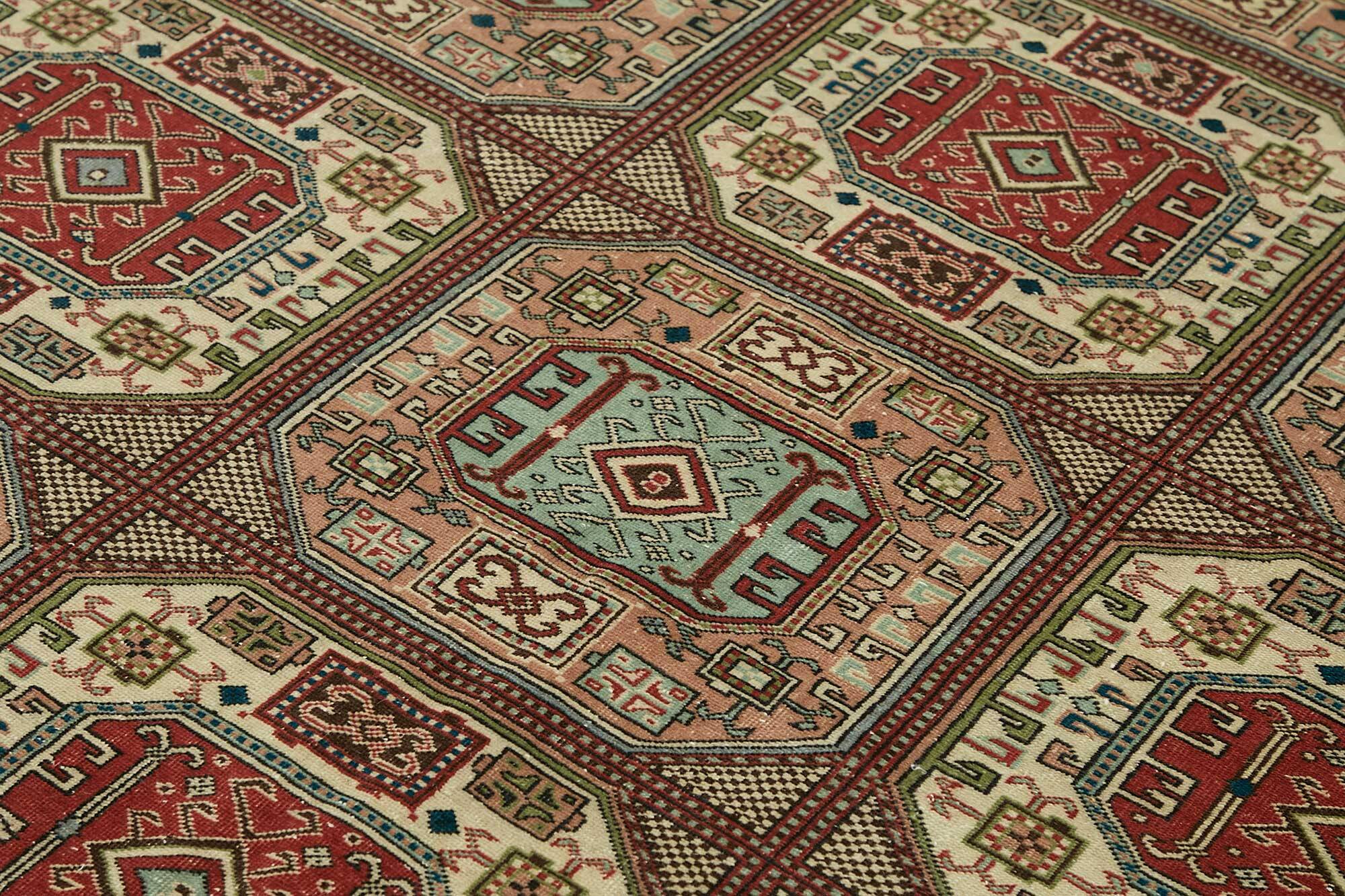 Turkish Wool Vintage Kayseri Rug 195 cm x 306 cm