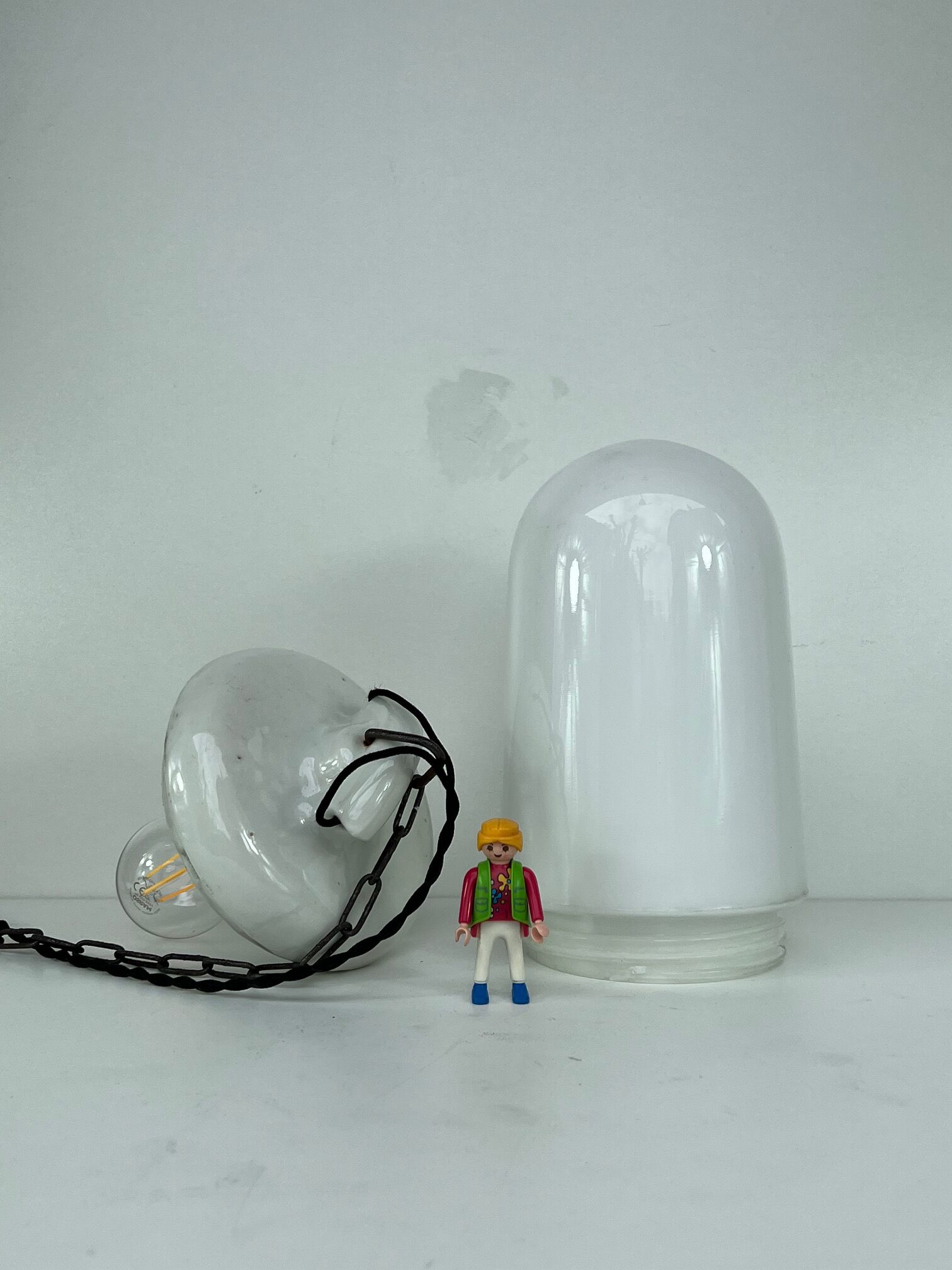 Opaline hanging height 31 cm diameter 14 cm general electric