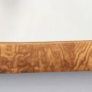Oval Vintage Wall Mirror with Ash Root Frame, Italy
