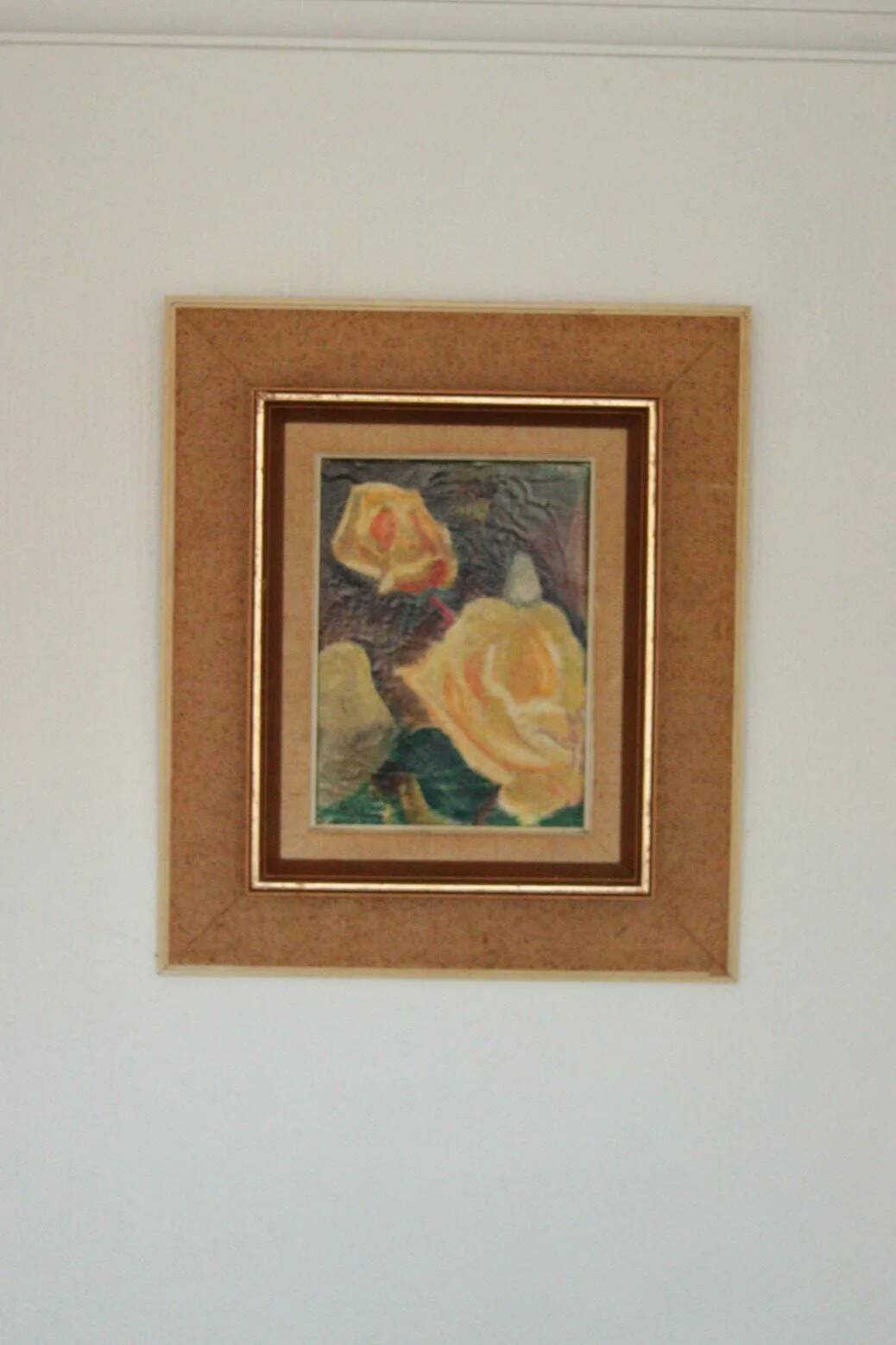 Original Mid Century Swedish Oil on Canvas – “Roses” by Hans Ripa
