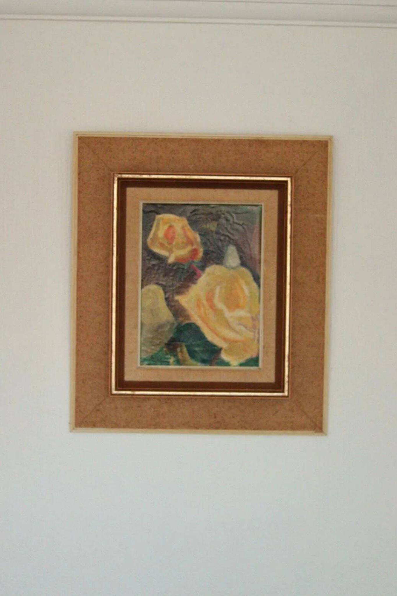 Original Mid Century Swedish Oil on Canvas – “Roses” by Hans Ripa