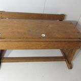 Light oak school desk