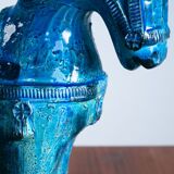 Rimini Blu horse sculpture by Aldo Londi for Bitossi, Italy, 1970s