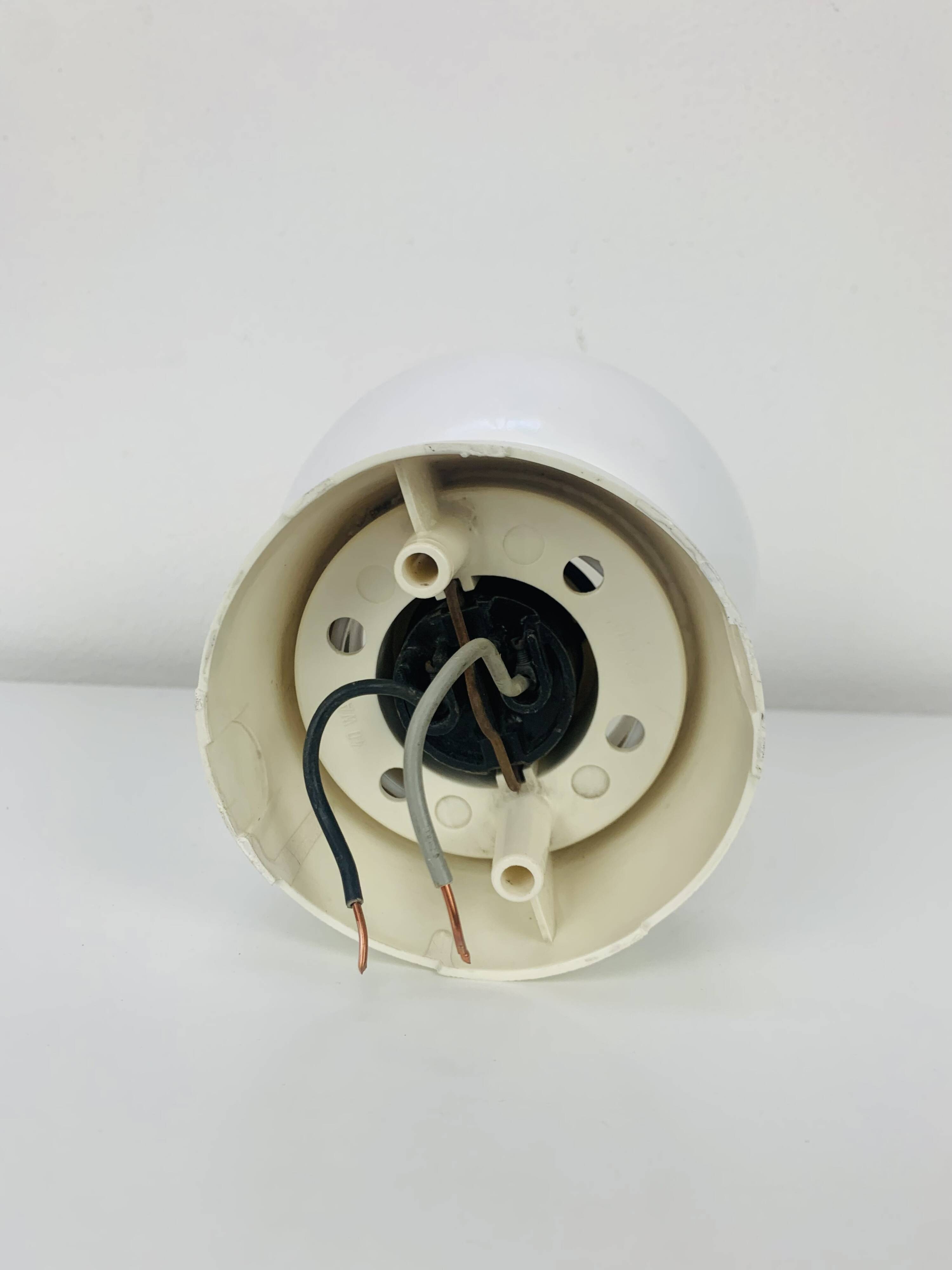 Vintage opaline ball wall lamp from the 60s