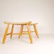 Pair of Swedish stools from the 1960s in lacquered birch, mid-century style.