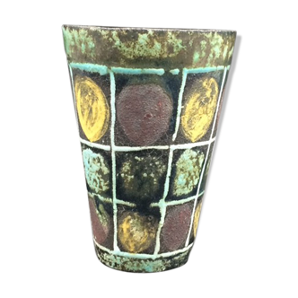 Vase en céramique signé Accolay années 60