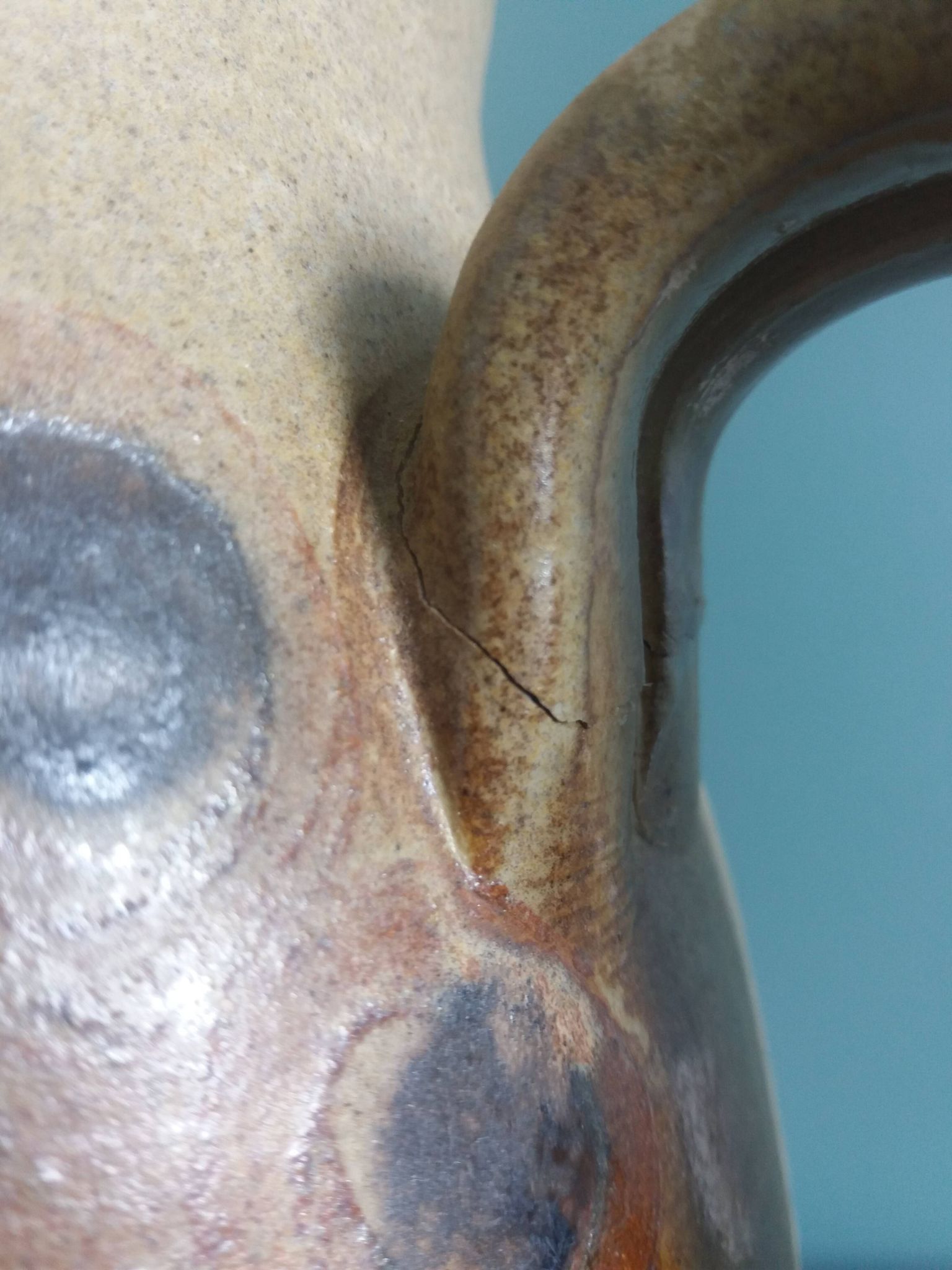 30 cm pitcher vase signed Jean-Claude Courjault Keraluc