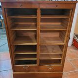 Double binder with curtains