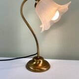 Brass tulip lamp