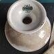 French vintage cake plate or cake stand for desserts or fruit, Sarreguemines, mod. Myosotis