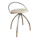 Vintage chrome metal swivel chair