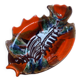 Plat XL poisson style Vallauris vintage
