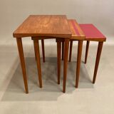 Coffee table pull-out Scandinavian design 1950