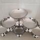 6 coupes en inox 18/10 glace dessert