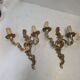Pair of Louis XV style bronze wall sconces
