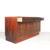 Danish design rosewood sideboard with display cabinet from Brouer, 1960s