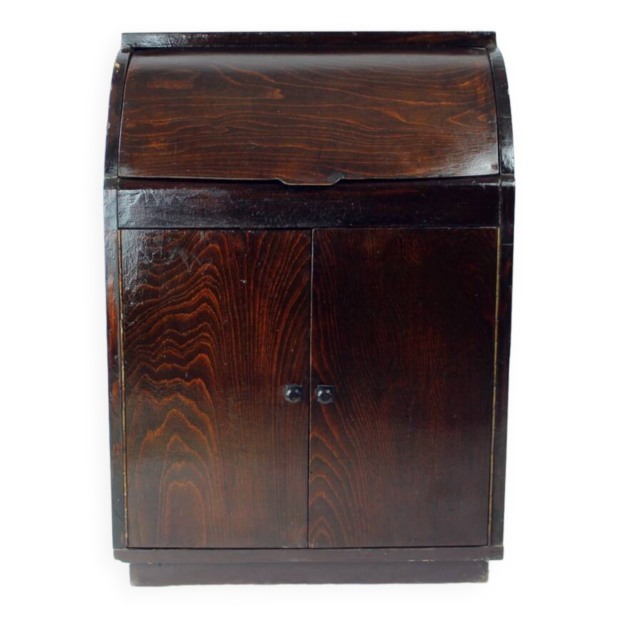 Enfilade des années 1950 avec plateau coulissant en contreplaqué courbé, Tchécoslovaquie