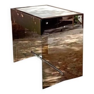 Bureau en verre fumé, 1970