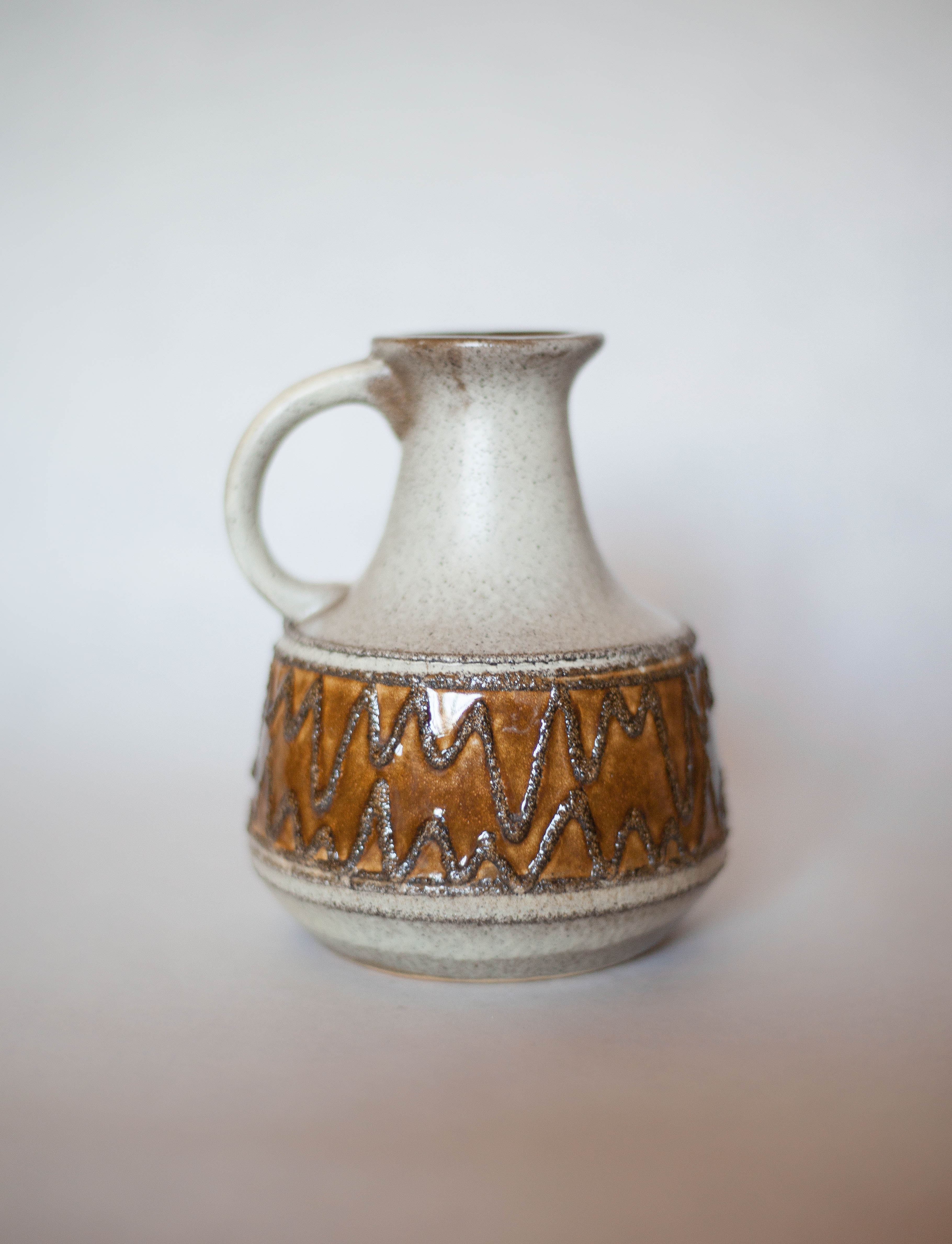 Ceramic vase 4077 VEB Haldensleben, decorative vase, made in Germany