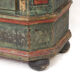 Antique Rustic Farmhouse Folk Art Painted Bridal Cabinet 1842