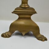 Pair of candle holders candle holder in Bronze XIXth in the taste of the seventeenth