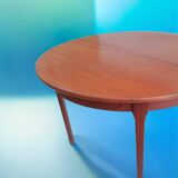 Vintage round teak table from the 60s
