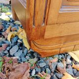 Retro bedside table with marble