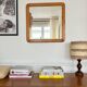 Vintage 70s pine mirror