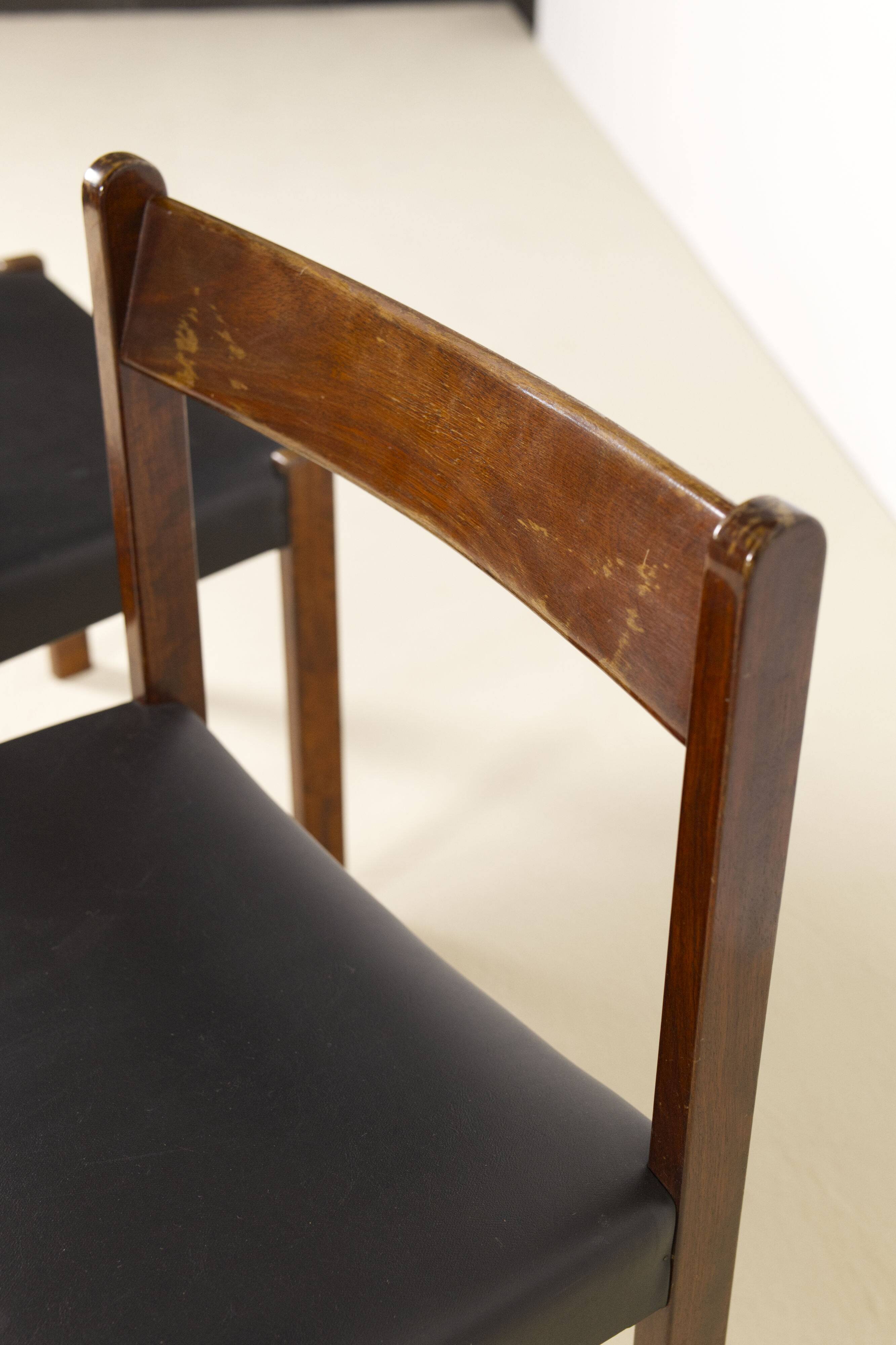 6x Dining chairs Alfred Hendrickx for Belform, 1960s, Belgium