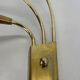 rare minimalist 53cm Brass Stilnovo Style Theatre Wall Light Sconce, Italy 1950s