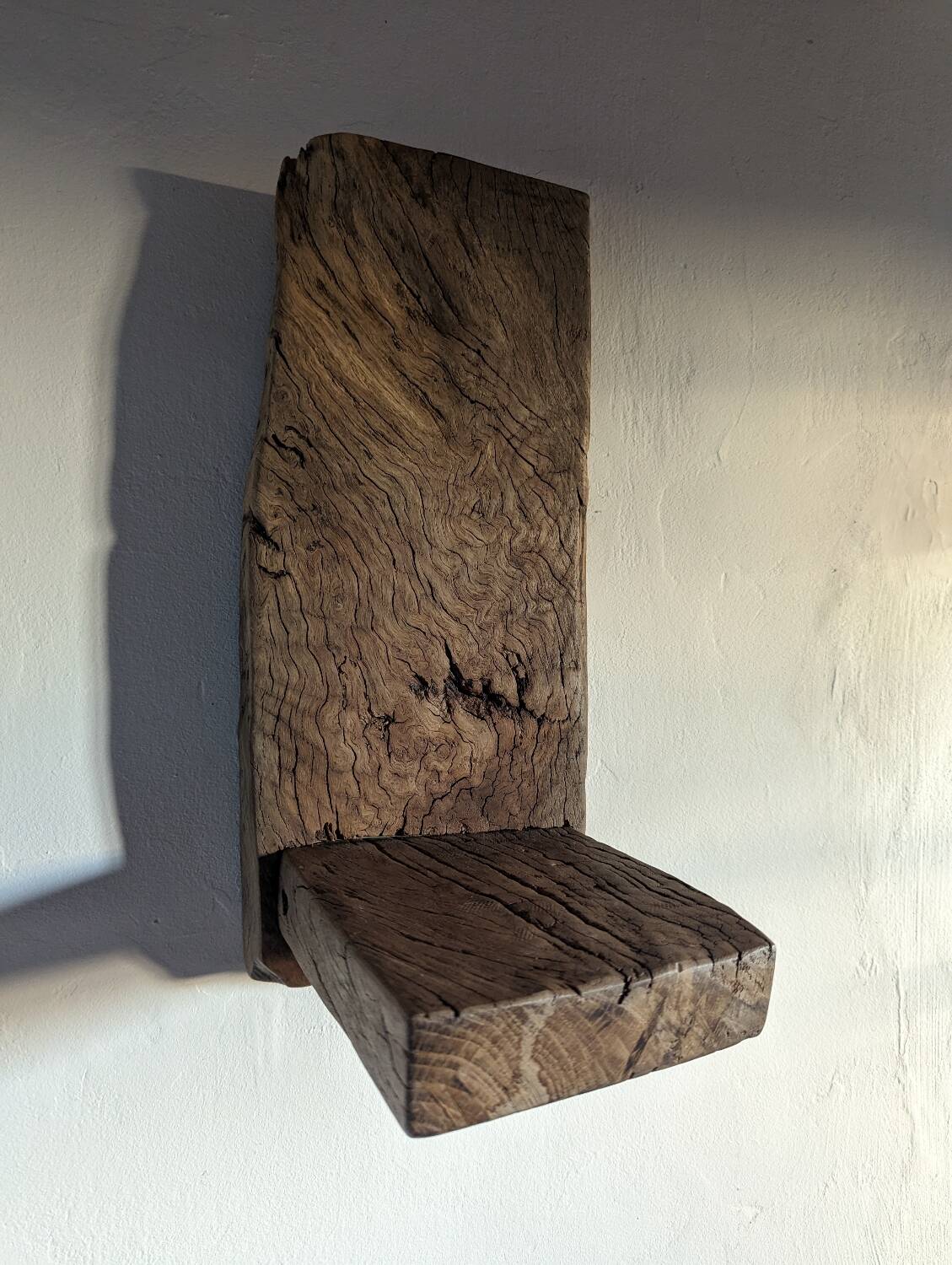 Old oak wall shelves