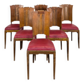 Set of 6 1950s chairs