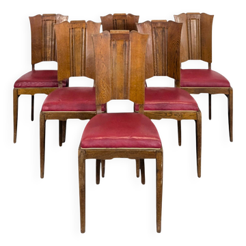 Set of 6 1950s chairs