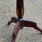 Tripod marble guéridon in gilded Louis XVI style.