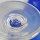 Blue glass from the Biot glassworks Traditional line