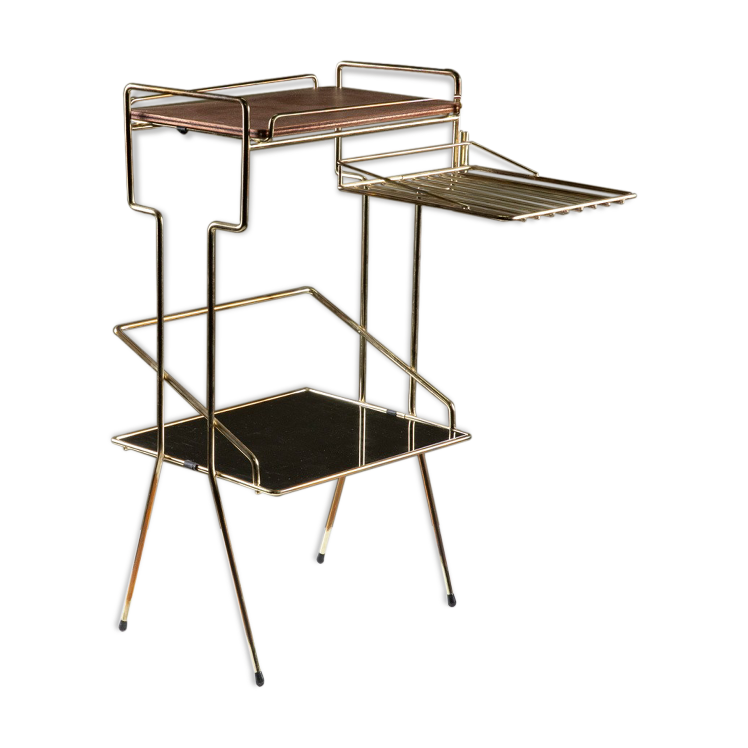 Accent furniture in gilded metal