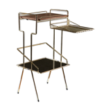 Accent furniture in gilded metal