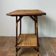 Wood and rattan table
