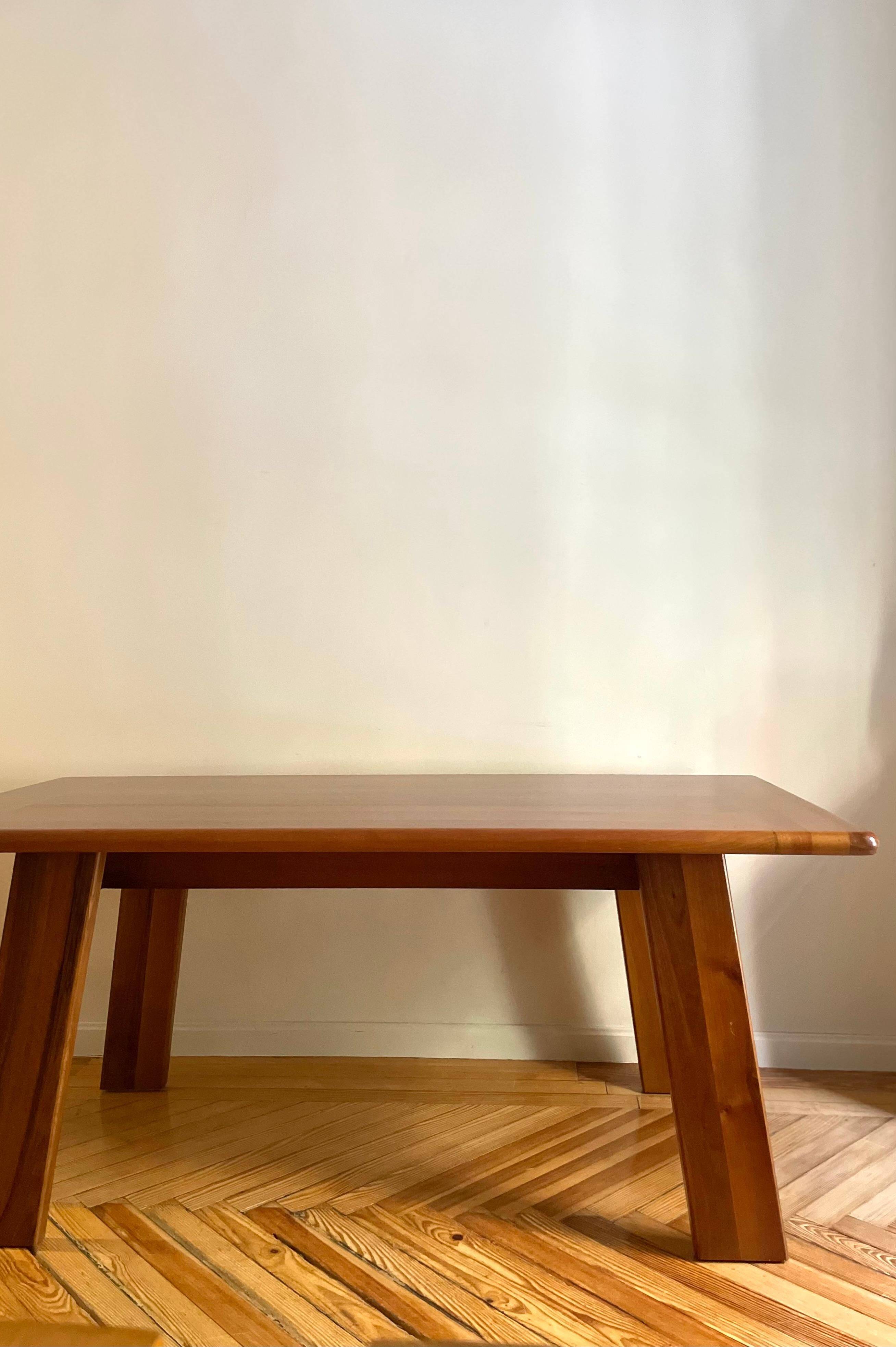 Walnut table by Mario Marenco