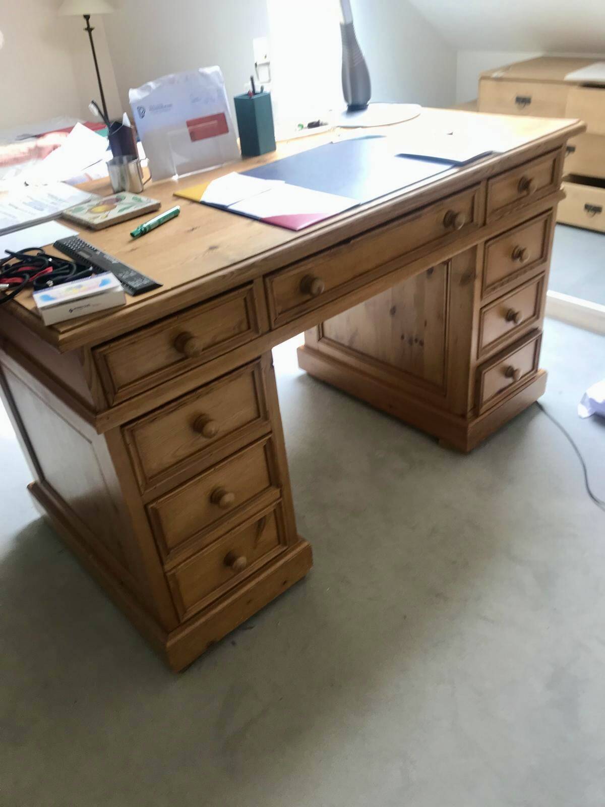 Large desk with drawers