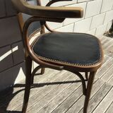 Baumann office armchair n°29 black around 1925