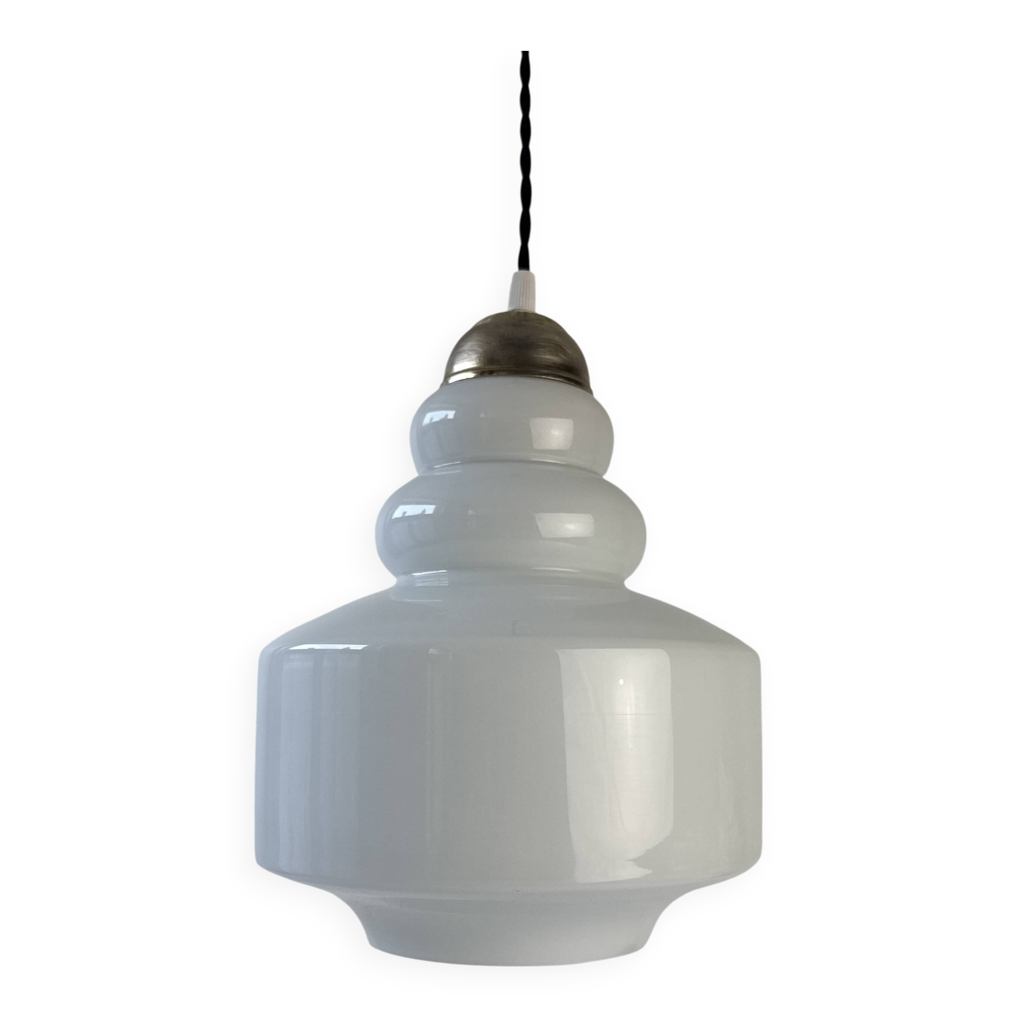 Old opaline suspension 1970 vintage